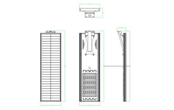 All In One Solar Street Light 100w