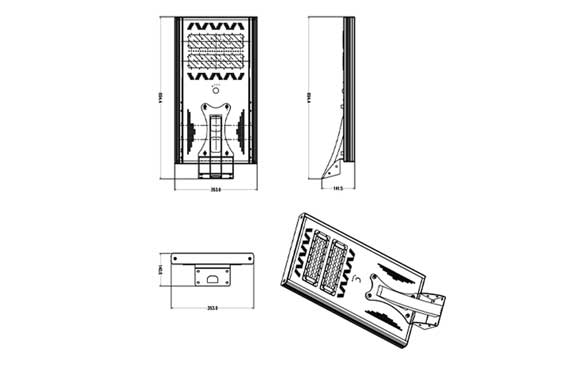 All In One Solar Street Light 40w