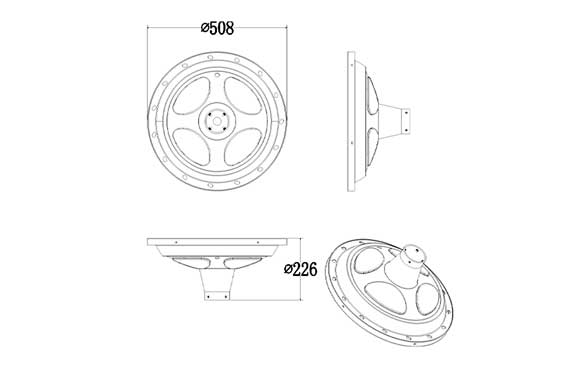 Solar Garden Lamp 5w