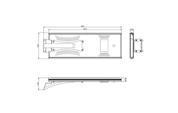 24 Watt Led Solar Street Light