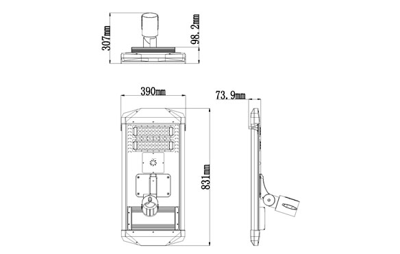 Pole Solar Street Light 01